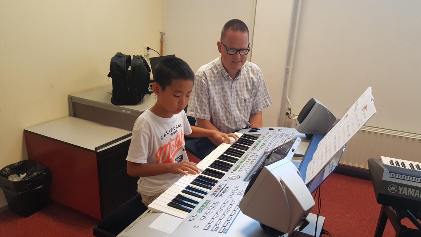 Vier oriëntatielessen keyboard