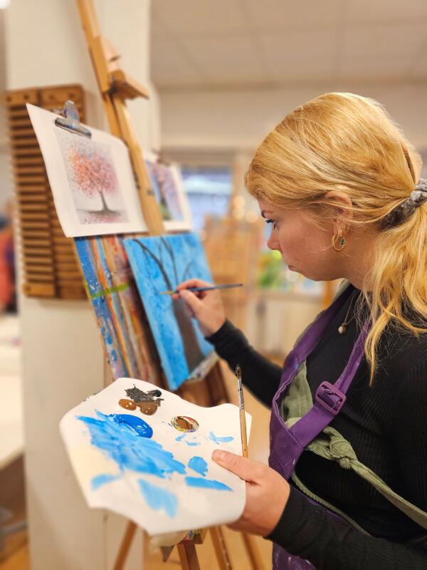 Startersles schilderen met acrylverf