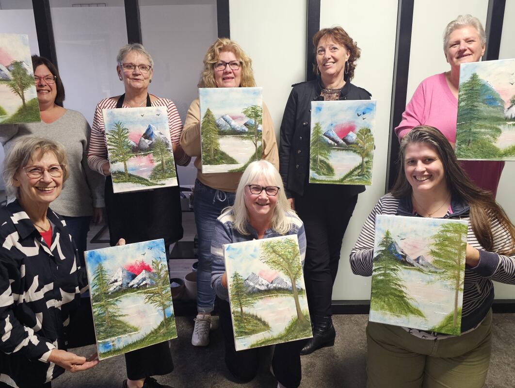 De leukste Bob Ross© workshop van Nederland