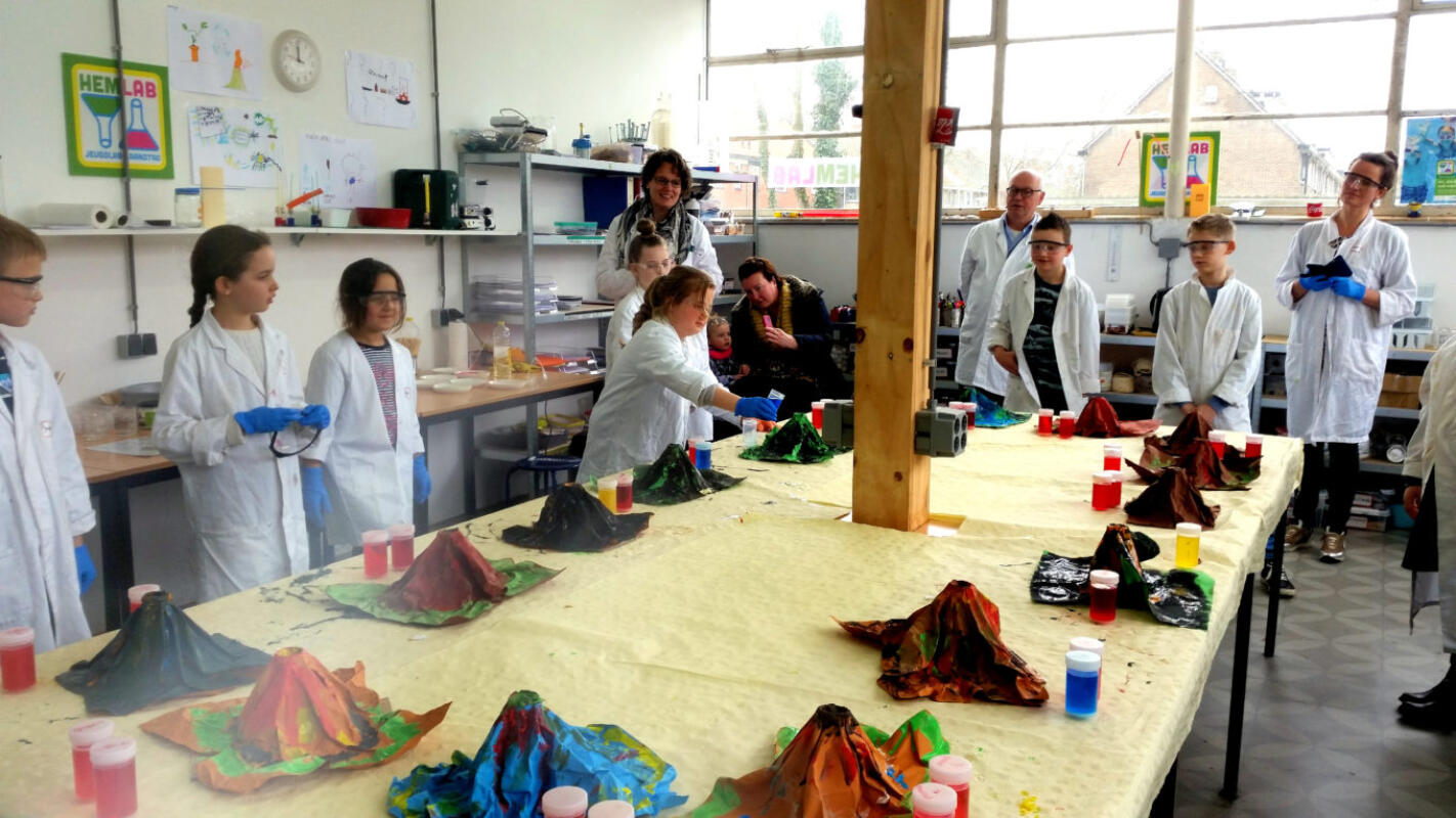 Science-workshop in het laboratorium
